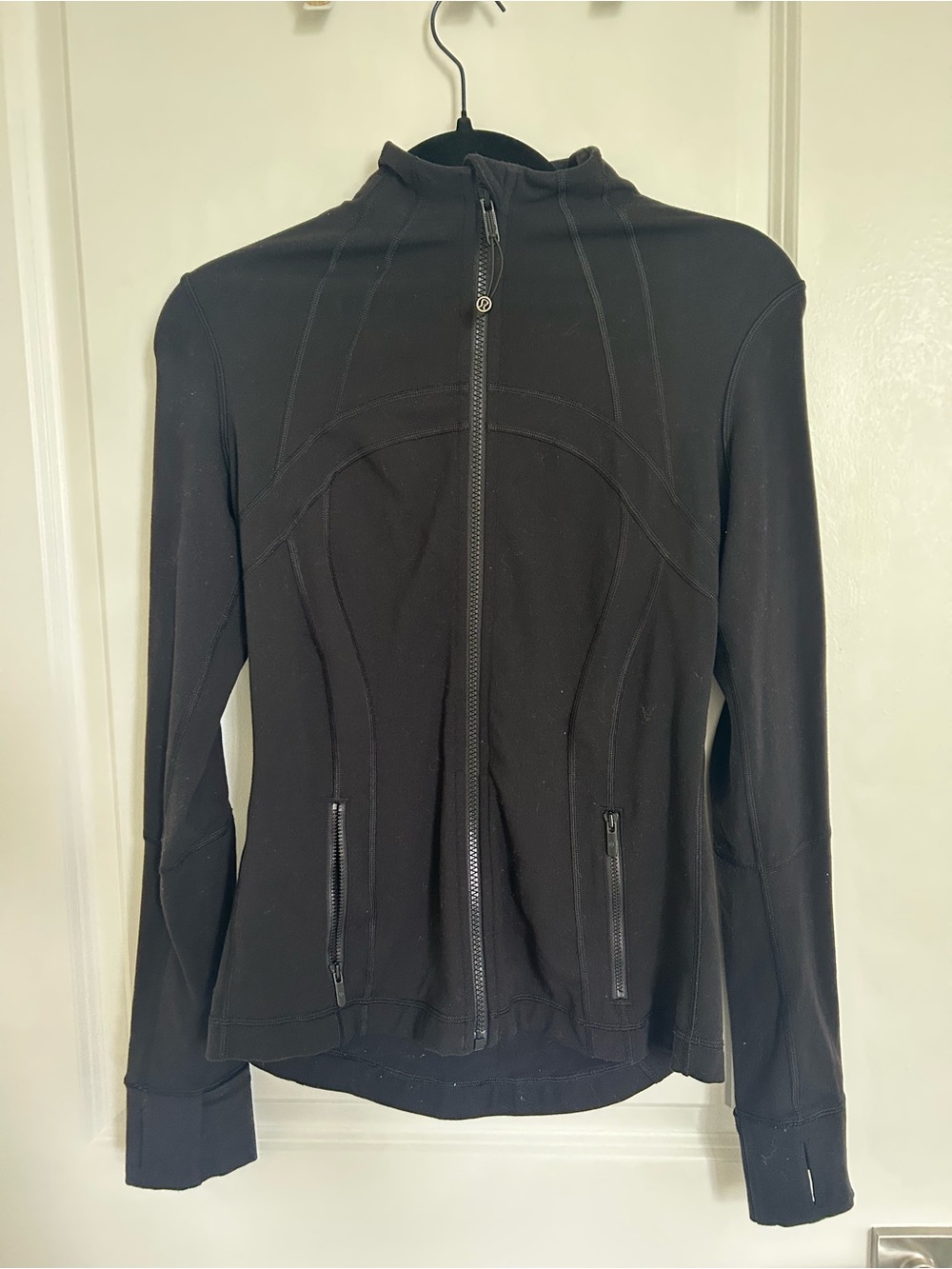 lululemon athletica Black Full-Zip Bomber Jacket